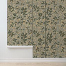Papel Pintado Elegant Vines of Botanic Poetry Earthy Silhouette