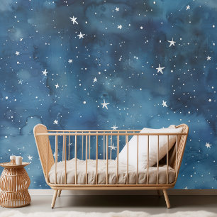 Papel Pintado Elegante acuarela estrellada