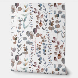 Papel Pintado Elegante acuarela Eucalyptus hojas