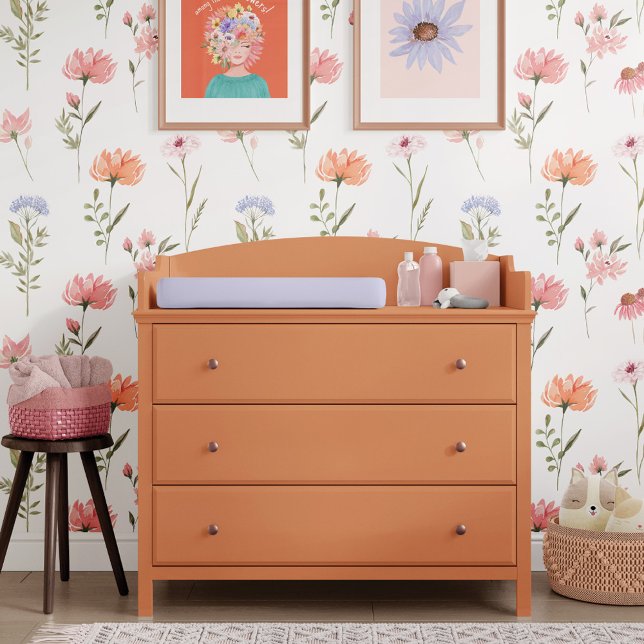 Papel Pintado Elegante acuarela Flor silvestre Jardín Floral (Elegant Watercolor Wildflower Garden Floral Wallpaper
)