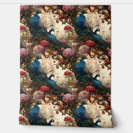 Papel Pintado Elegante Boho Peacock victoriano