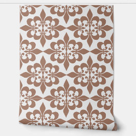 Papel Pintado Elegante café de época Mocha Brown Damask