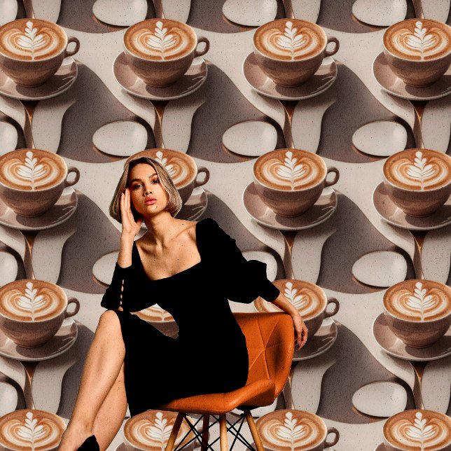 Papel Pintado Elegante Cappuccino Caffee Latte Art Peel y Stick (Subido por el creador)