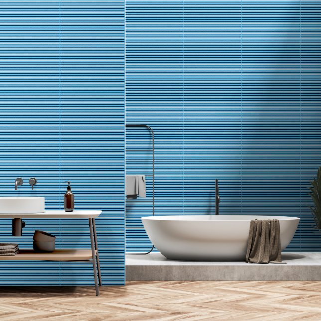 Papel Pintado Elegante Clásico Rústico Rayado  (Baño)