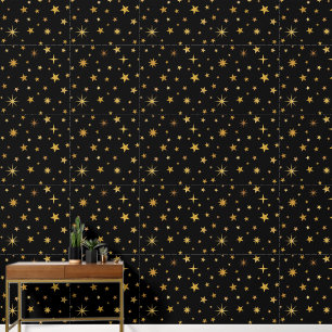 Papel Pintado Elegante Cute Seamless Stars Magic Gender Neutral