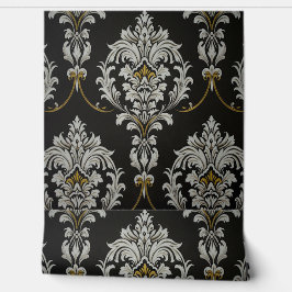 Papel Pintado Elegante Damasco Barroco