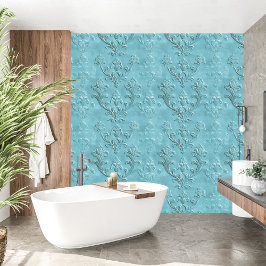 Papel Pintado Elegante Damask Turquoise Barroco