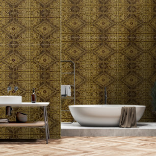 Papel Pintado Elegante dorado sin tu inicial