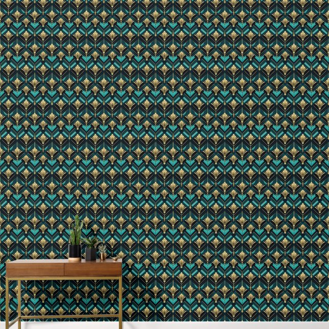 Papel Pintado elegante estilo art déco (Pasillo)