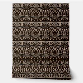 Papel Pintado Elegante estilo Retro Geométrico Deco Marrón