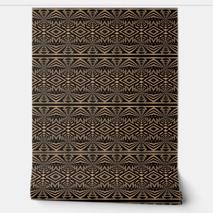 Papel Pintado Elegante estilo Retro Geométrico Deco Marrón