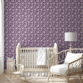 Papel Pintado Elegante Flor de Magnolia Romántica Vintage en Lil