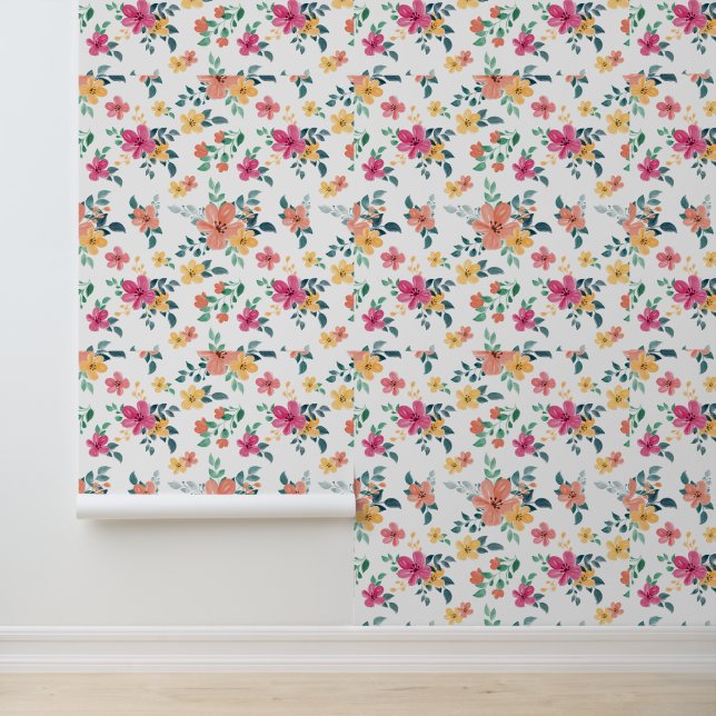Papel Pintado Elegante flor silvestre Boho Floral (Solicitud)