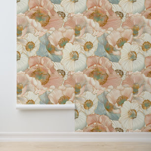 Papel Pintado Elegante floral japonesa