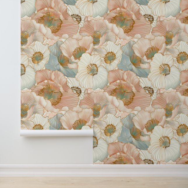 Papel Pintado Elegante floral japonesa (Solicitud)