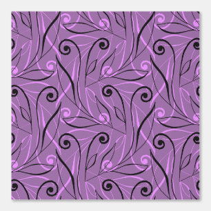 Papel Pintado Elegante Foliage Púrpura Rosa Dusty y Elegante Swi
