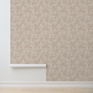 Papel Pintado Elegante Foliage Terracota