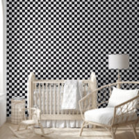 Elegante Groovy Seamless Black Pattern Decoración