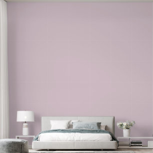 Papel Pintado Elegante Lavanda Dormitorio rosa de color sólido