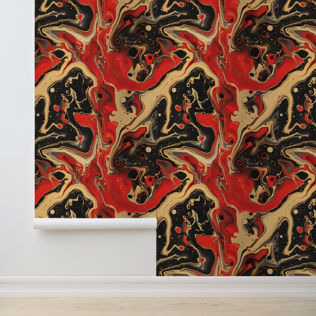 Papel Pintado Elegante mármol negro dorado (Solicitud)