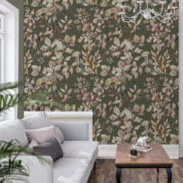 Papel Pintado Elegante negrita negrita Moss Verde