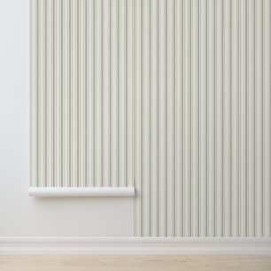 Papel Pintado Elegante Neutral Gris Blanco franco franjas