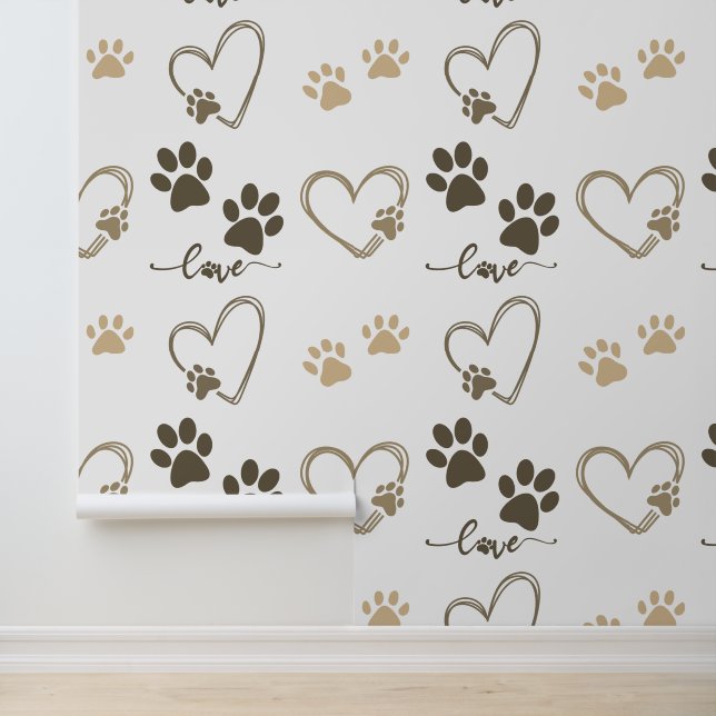Papel Pintado Elegante papel de escritorio de DOG PAW PRINTS y L (Solicitud)