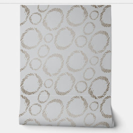Papel Pintado Elegante patrón de textura gris rayado con círculo