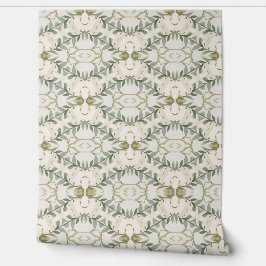 Papel Pintado Elegante patrón floral neutral