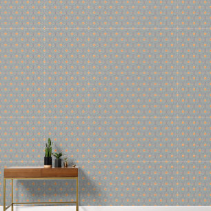 Papel Pintado Elegante patrón floral primavera verde sabio