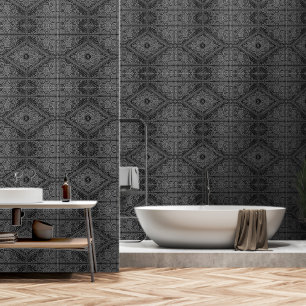 Papel Pintado Elegante plateado-gris sin tu inicial