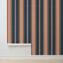 Elegante raya de Navy Marrón Rosa
