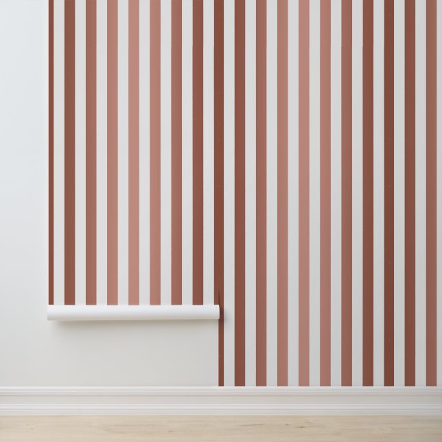Papel Pintado Elegante Rayas de Oro Rosa (Solicitud)