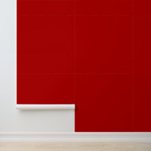 Papel Pintado Elegante rojo cereza carmesí color sólido liso y a