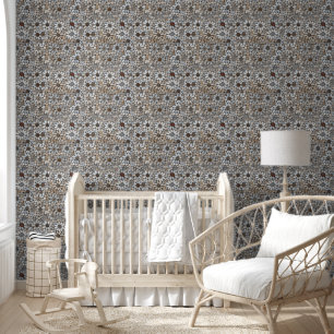 Papel Pintado Elegante Rústica Pequeña Habitación De Bebé De Pie
