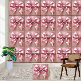 Papel Pintado Elegante Satin Bow Rosado
