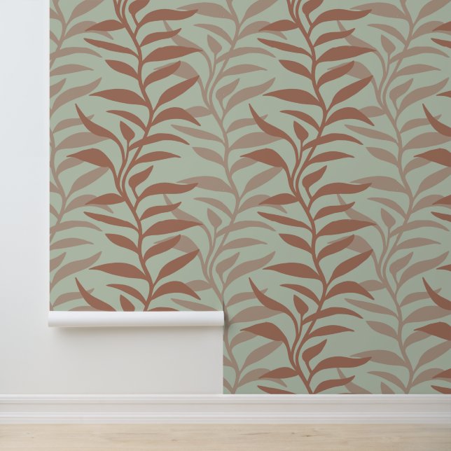 Papel Pintado Elegante silueta en la mousse de Flow XL Mocha (Solicitud)