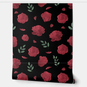 Papel Pintado Elegante tapiz floral - Vibrantes patrones de flor