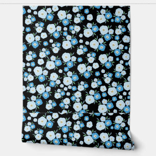 Papel Pintado Elegante tapiz floral - Vibrantes patrones de flor