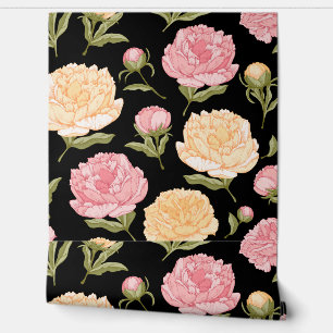 Papel Pintado Elegante tapiz floral - Vibrantes patrones de flor