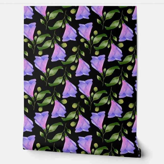 Papel Pintado Elegante tapiz floral - Vibrantes patrones de flor (Desenrollar)