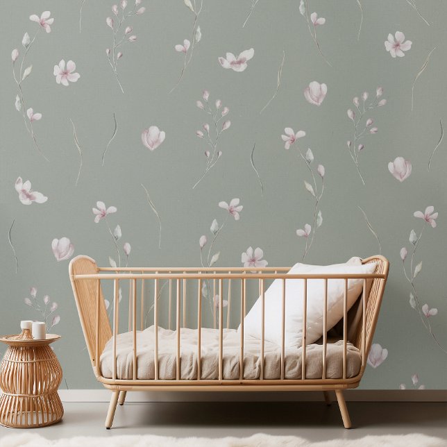 Papel Pintado Elegante verde floral (Subido por el creador)