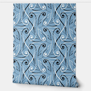 Papel Pintado Elegante y elegante estilo Foliage & Swirls Dusty 