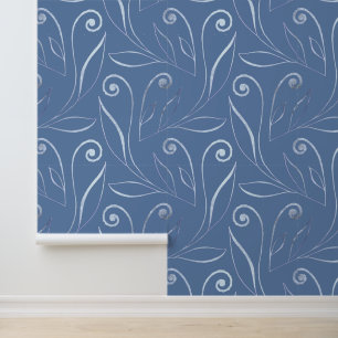 Papel Pintado Elegante y elegante estilo Foliage & Swirls Dusty 