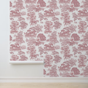 Papel Pintado Elegante y elegante Rústico Horario Rosa