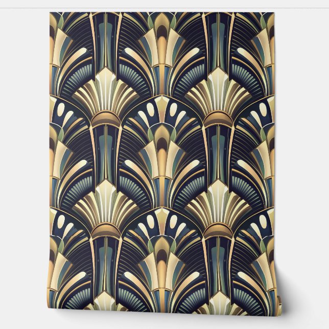 Papel Pintado Elegante y intrincado Art Deco Luxury Gold (Desenrollar)