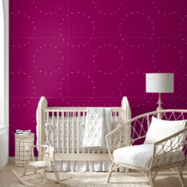 Papel Pintado elegante y moderno Pink Starry Night