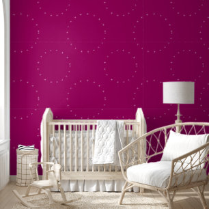 Papel Pintado elegante y moderno Pink Starry Night