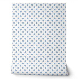 Papel Pintado Elegantes lunares azules polvorientos