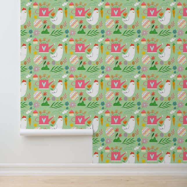 Papel pintado Emerald Henhouse Harvest (Solicitud)